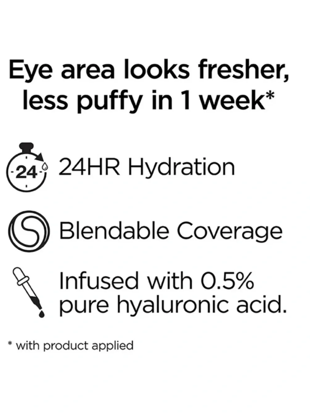 New! L'Oreal Paris True Match Pure Hyaluronic Acid Eye Concealer C9-10 Deep .4oz